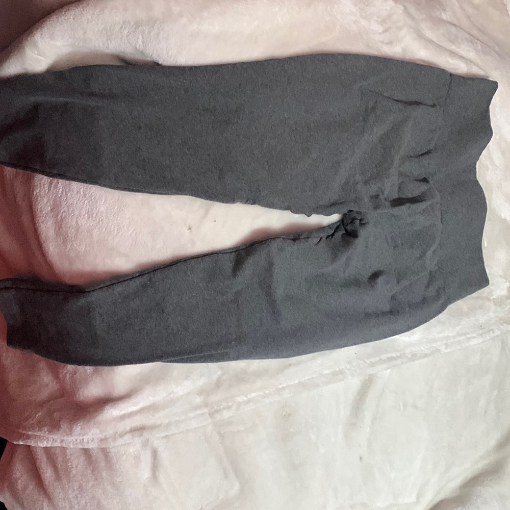 grey leggings. fairly new. one worn once. high rised.